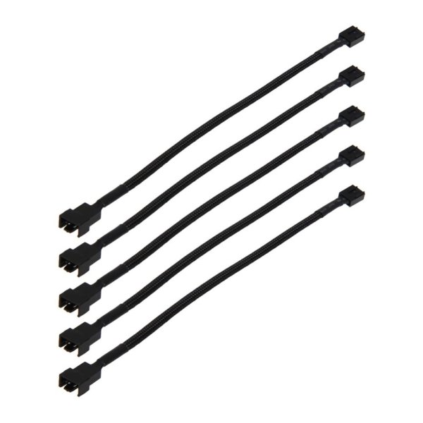12\ 5PCS 4 Pin PWM Connector Case Fan Extension Power Cable for Computer - intl