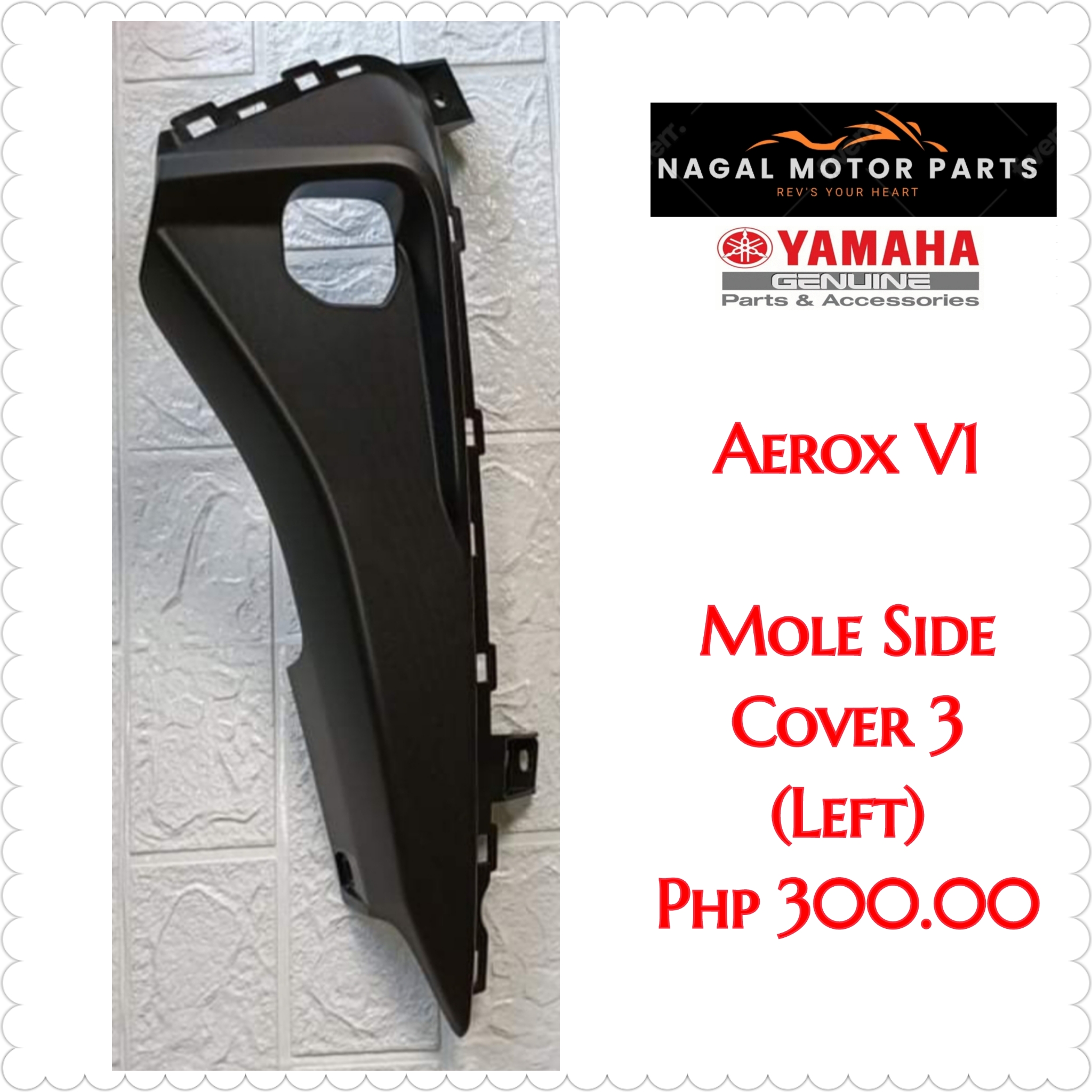 Mole Side Cover For Aerox V Yamaha Genuine Parts Lazada Ph