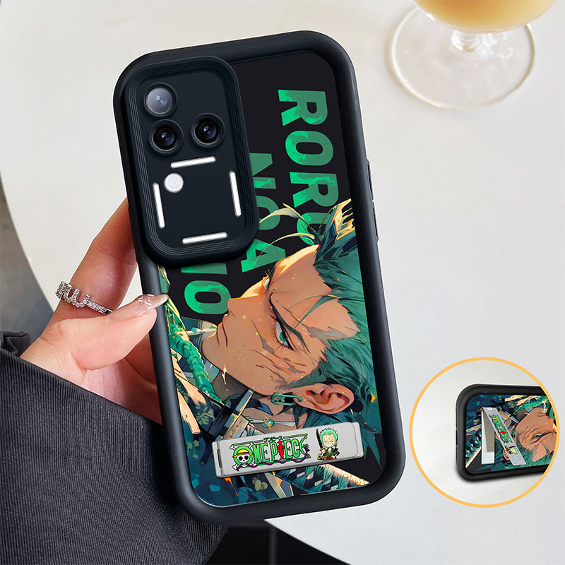 【Get One Free Brackets】Sroof Case For VIVO T1X T3 Y9S Y32 Y33S Y33T X50 Lite Y51 Y75 V23 V23E V25 V25E V27 V29E V29 V40 V30 Pro S12 S16 S17 S18 S19 Pro Y200 V40 V30 SE V17 Neo New creative silicone frosted cartoon anime Sauron Phone Case Back Cover