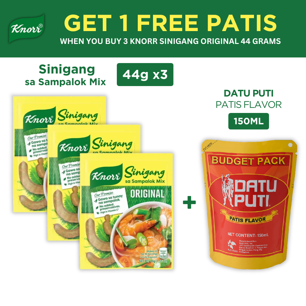 AP Buy 3 Get 1 Knorr Sinigang Sa Sampalok Mix Original 44g X3 Plus Datu