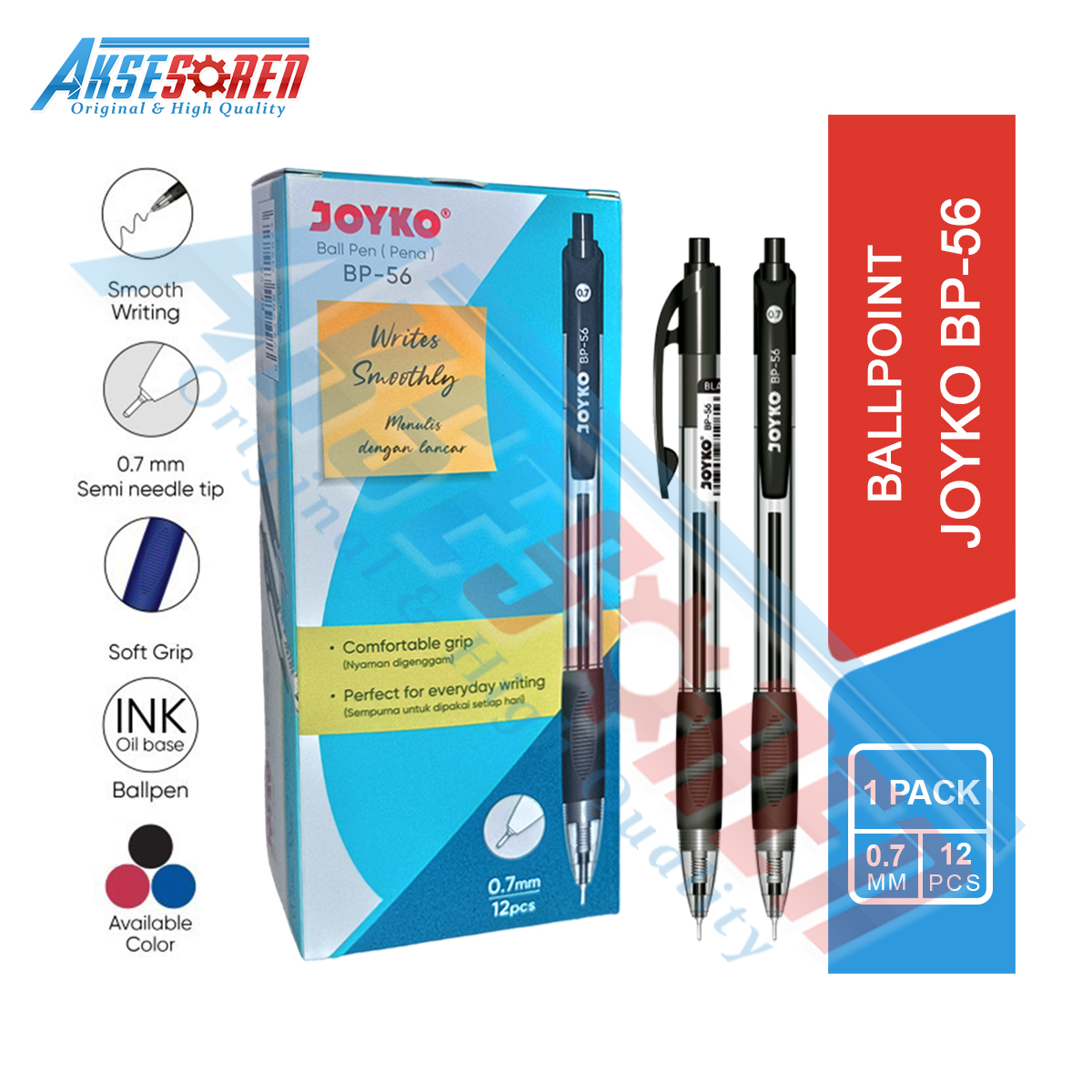 Aksesoren Pulpen Joyko Bp Pack Pcs Ballpoint Pena Pak