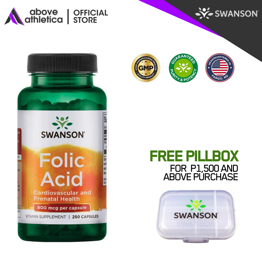 Swanson Folic Acid Mcg Vitamin Dfe Folate Capsules