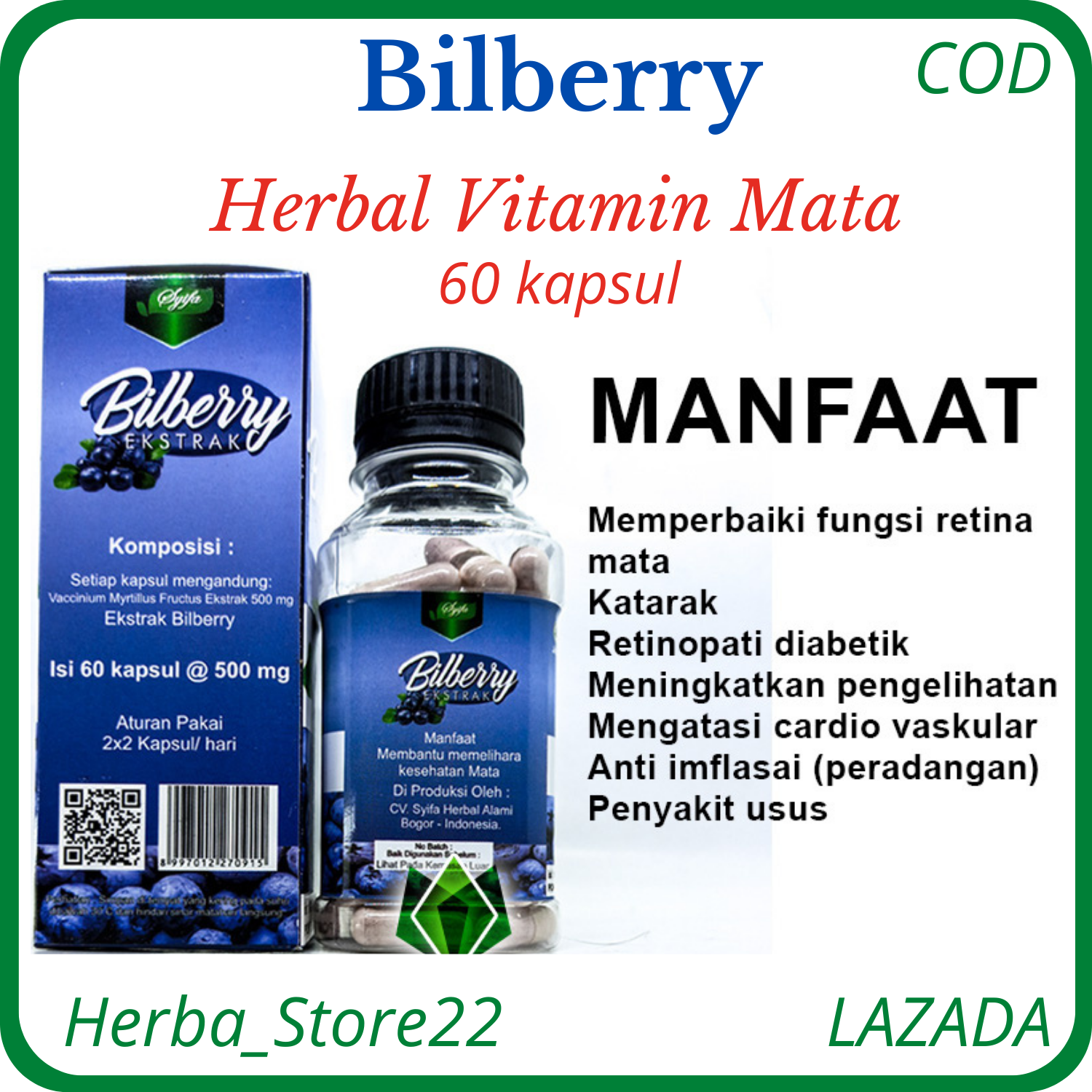 Herbal Mata Kelelahan Kapsul Herbal Mata Minus Mata Plus