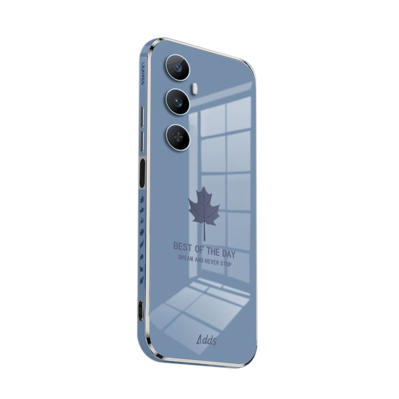 For Realme C65 Phone case shell Shining Maple Leaves 6D Design Soft Cover For Realme C65S Cover casing HP