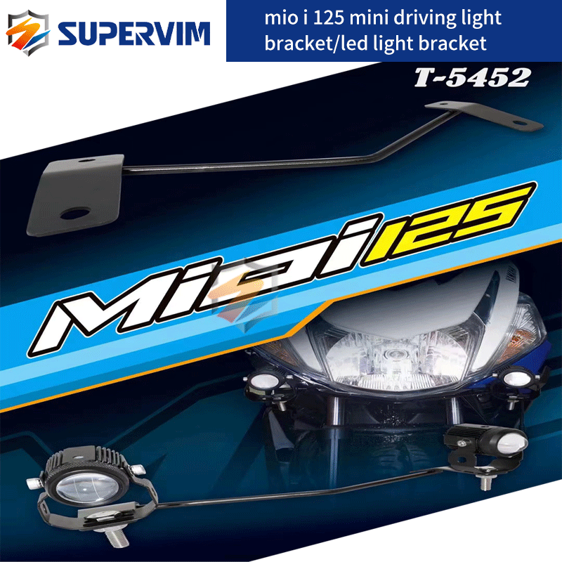 Supervim Motorcycle Mio I 125 Mini Driving Light Bracket Heavy Duty