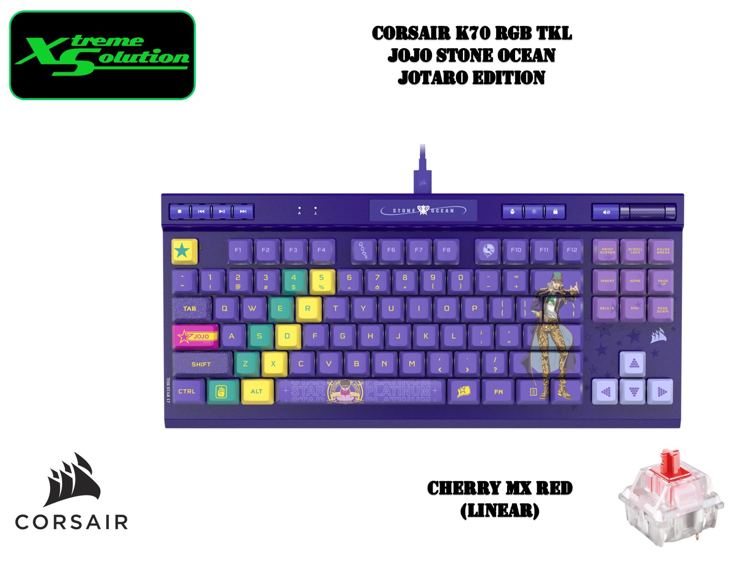 Corsair K Rgb Tkl Gaming Mechanical Keyboard Jojo Stone Ocean