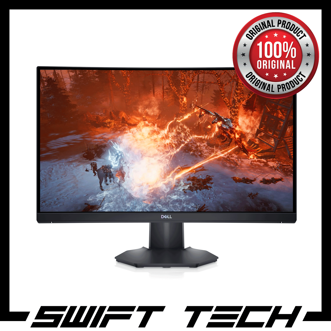 DELL 24 S2422HG CURVED GAMING MONITOR WITH 165HZ REFRESH RATE AND 1MS