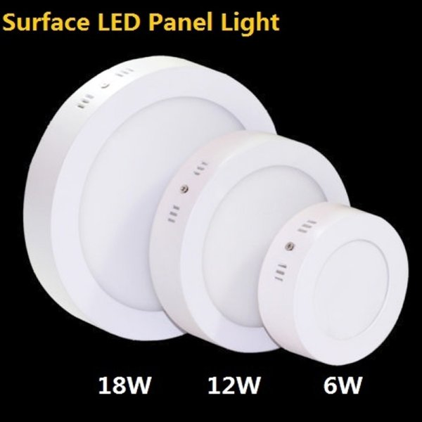 12w Surface Mounted LED Panel Light Round LED Downlight Ceiling Lamp Kitchen Ligting Lamp (Warm White) - intl
