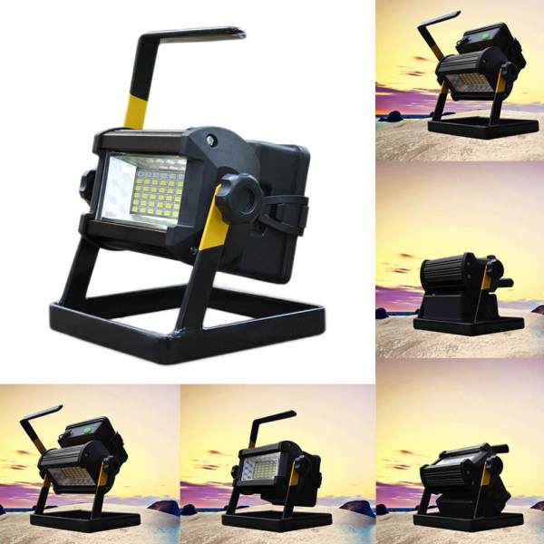 50W 36 LED Portable Rechargeable Flood Light Spot Work Camping Fishing Lamp - intl