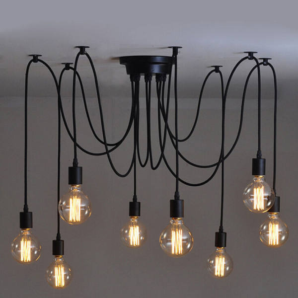 8 Heads Fuloon Vintage Edison Style Industrial Retro Diy Lights 8 Heads Fuloon Vintage Edison Style Industrial Retro Diy Lights Chandelier Ceiling Lamps Singapore