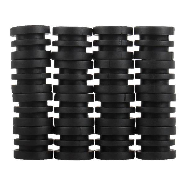fehiba Anticollision 5/8 Inch Foosball Rods Rubber Bumpers For Foosball Table (Black)