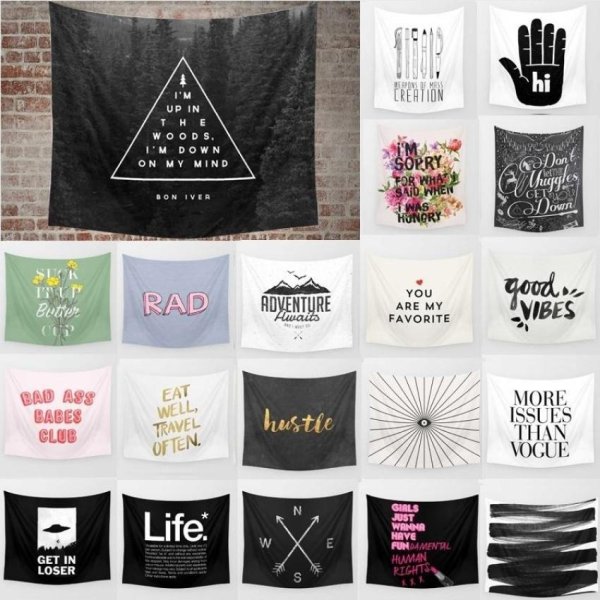 HappyLife 150*130Cm Fashion Style Tapestry Black&Amp;White Flower Homedecorations Summer Beach Towel Yoga Mat Shower Curtain Blanket - intl