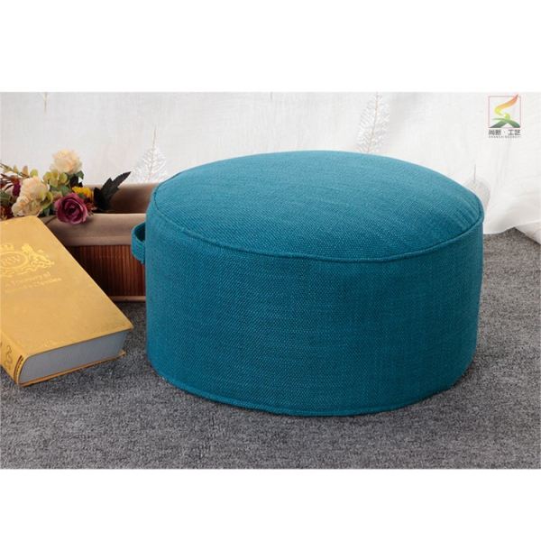 Cotton Linen Fabric Coaster Household Stool Tea Ceremony Floor Stool Washable Fabric Thick round throw pillow Futon
