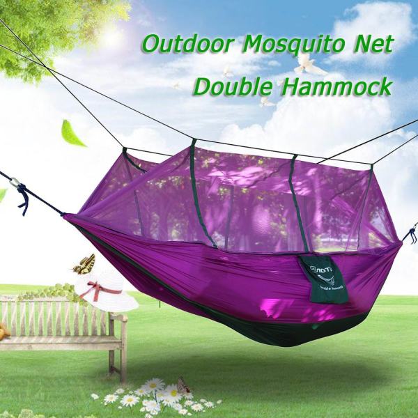 Mosquito Net Double Hammock Extra Strong Nylon Durable Compact Lightweight Outdoor Camping Hammock (EXPORT)