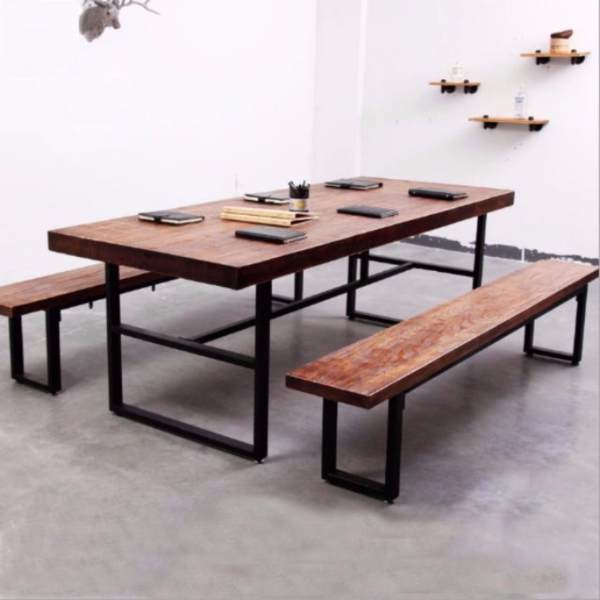 TSDT00F Retro/Loft Solid Wood Dining Table (L140xW90xH75cm)