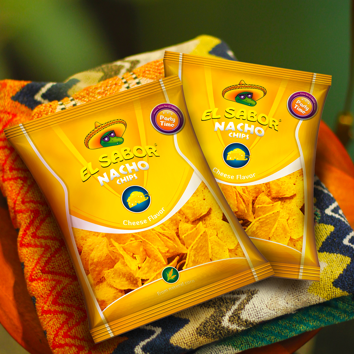 El Sabor Nacho Chips Cheese แผนขาวโพดอบกรอบ 225 กรม Lazada co th