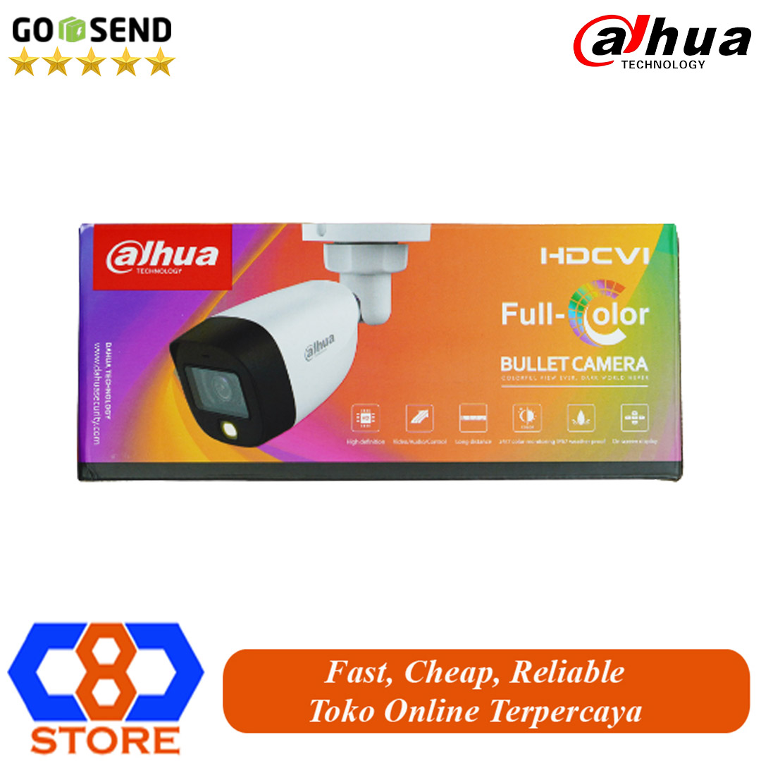 Camera Cctv Dahua Mp Fullcolor Dh Hac B A P Full Color Outdoor