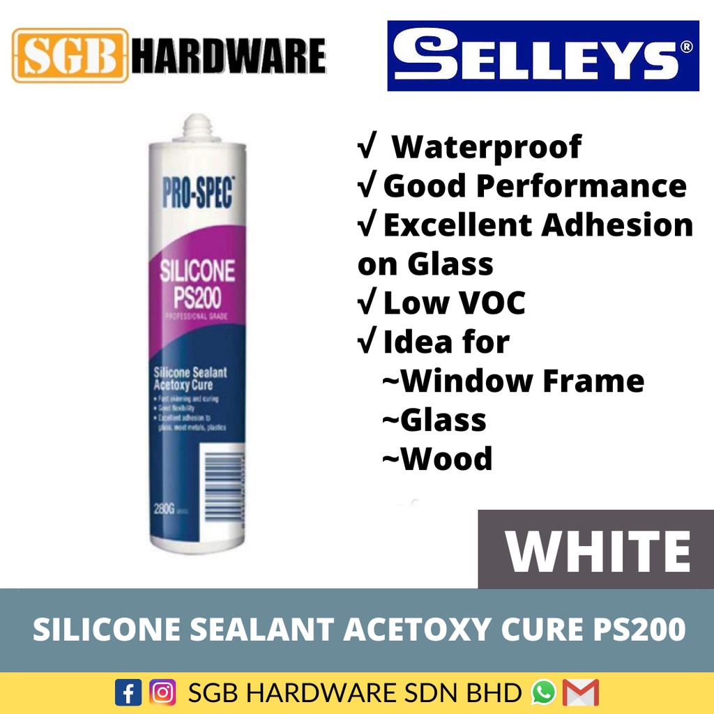 Meticulous SELLEYS SILICONE SEALANT 400ML AWNING ROOFING LEAKING