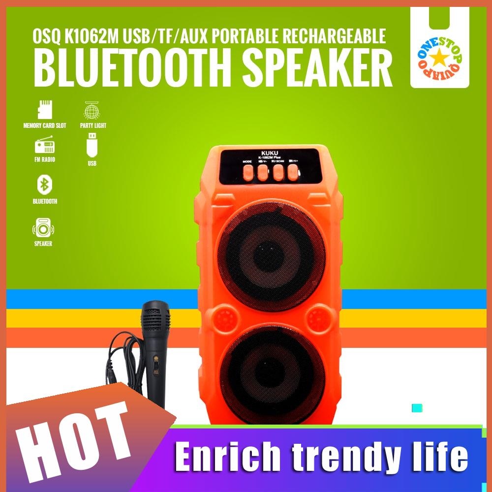 Osq Built In Portable Karaoke Bluetooth Speaker With Free Microphone