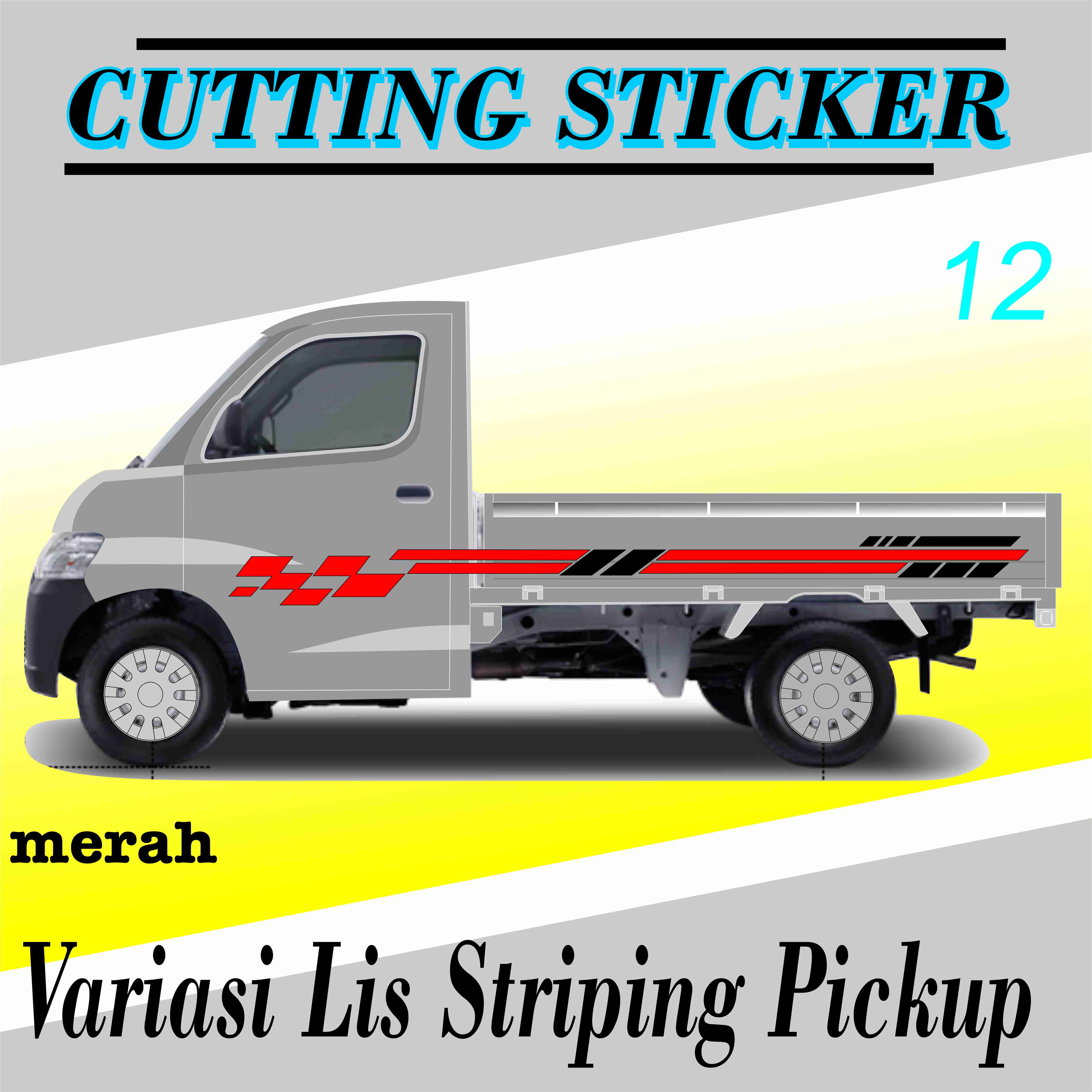 Stiker Striping Mobil Pick Up Grandmax Stiker Mobil Pick Up Terbaru 12