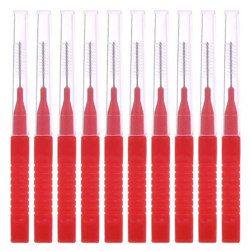 10 Pcs Mini Brow Lifting Brush Brow Lift Supplies Lash Extension Accessories Interdental Brush Oral Cleaning Protect Teeth