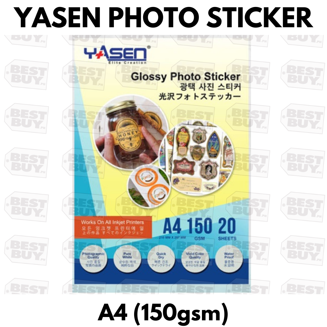 Yasen Glossy Photo Sticker A Gsm Gsm Gsm Lazada Ph