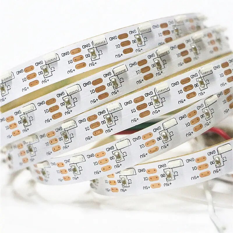 5M SK6812 4020 LED Side Emitting LED Strip 60Leds M WS2812B IC