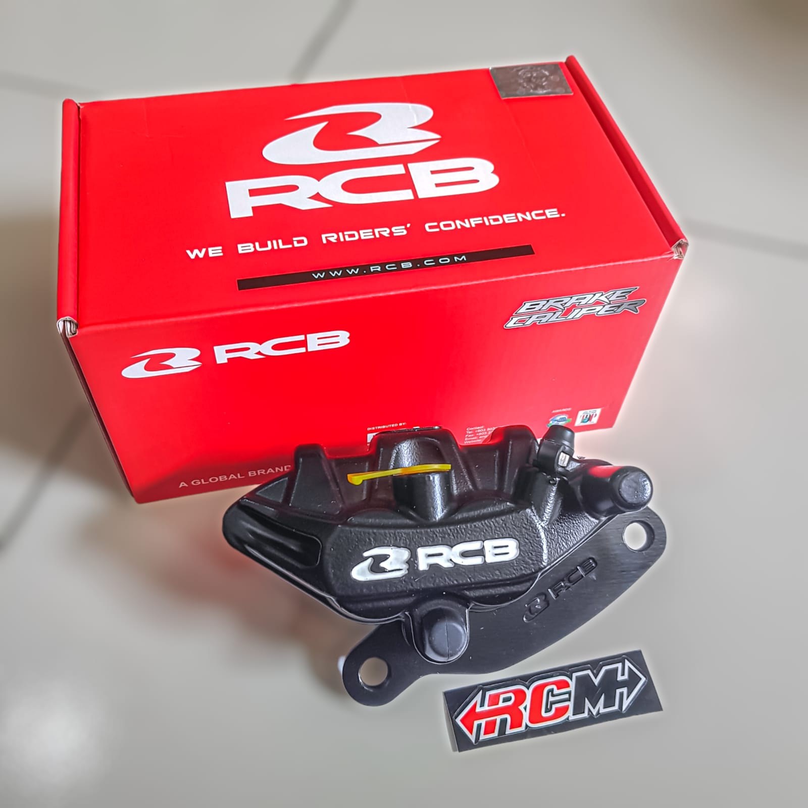 Kaliper Caliper Depan Rcb Racing Boy Racingboy Double Piston E Series