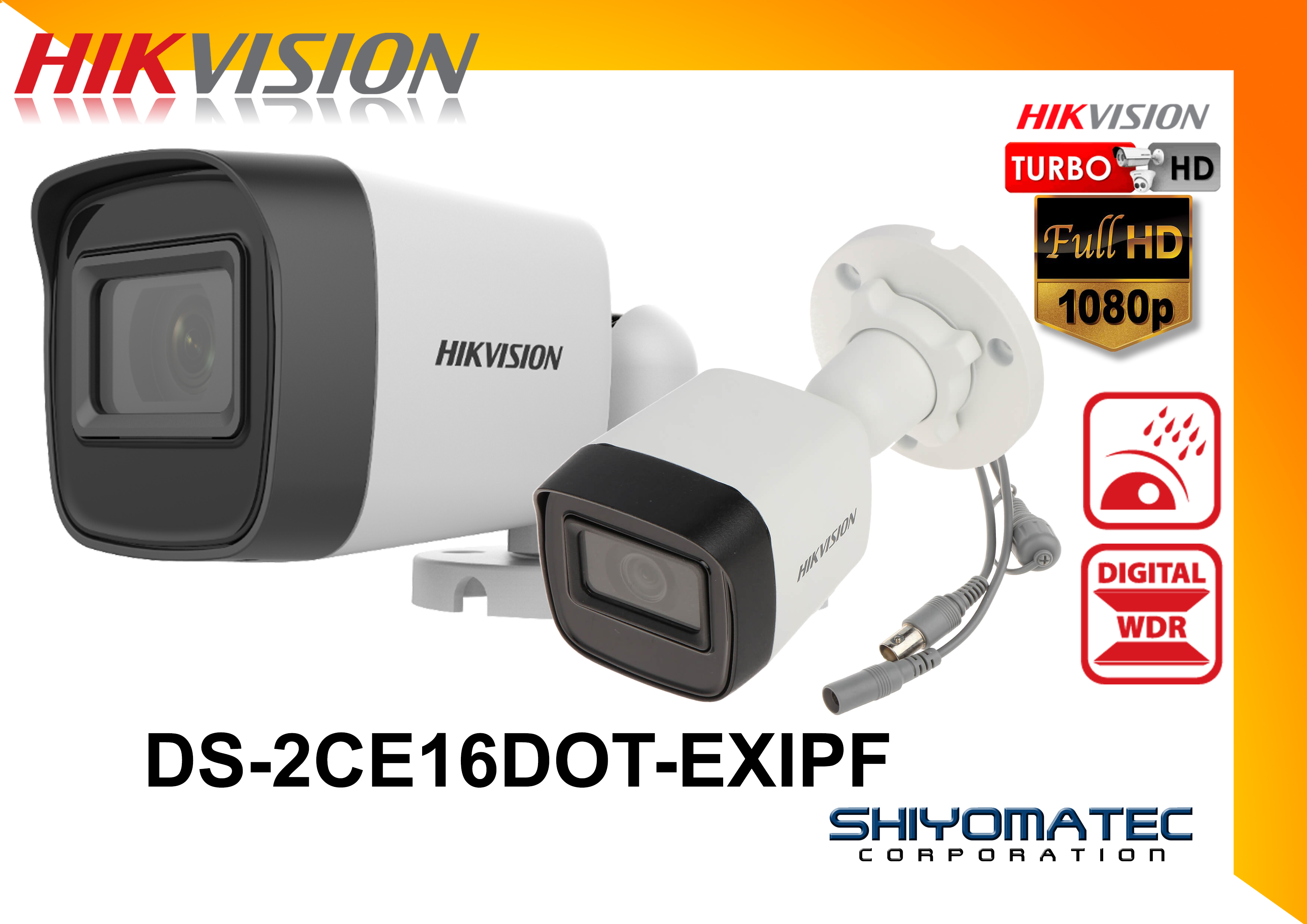 HIKVISION TURBO HD 2MP 1080P Bullet Camera DS 2CE16D0T IPF DS 2CE16D0T