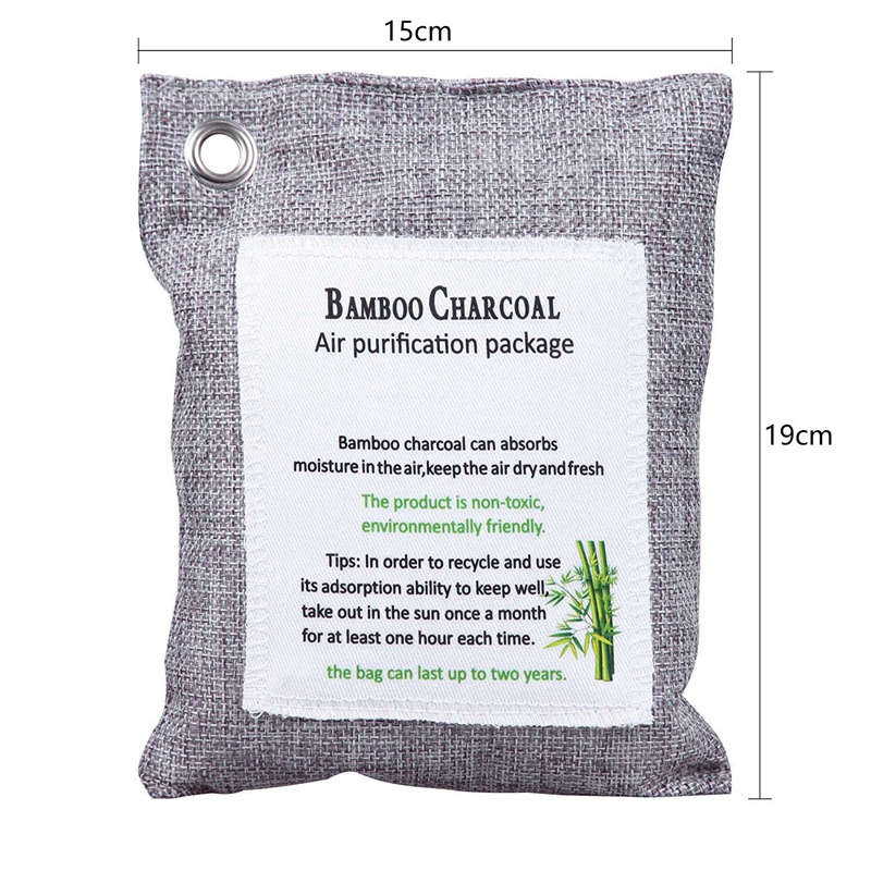 Activated Bamboo Charcoal Bag Odor Remover 200gx4 Air Purifying Bags