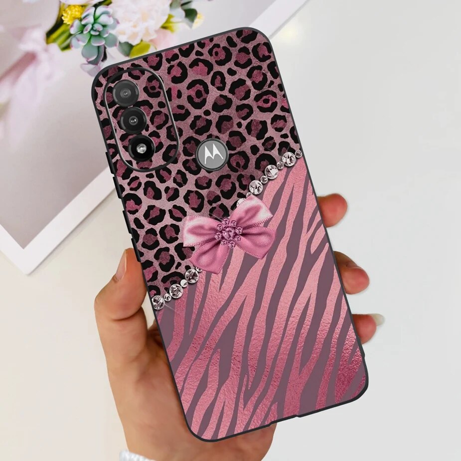 For Motorola Moto E Case Moto E E Cute Painted Cover Soft