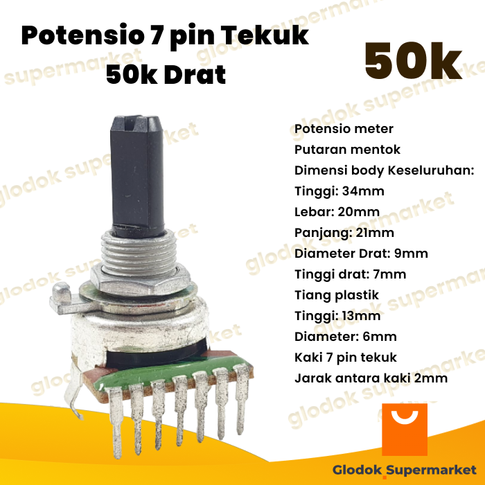 Potensio Pin K Drat Kaki Tekuk Volume Mixer Lazada Indonesia