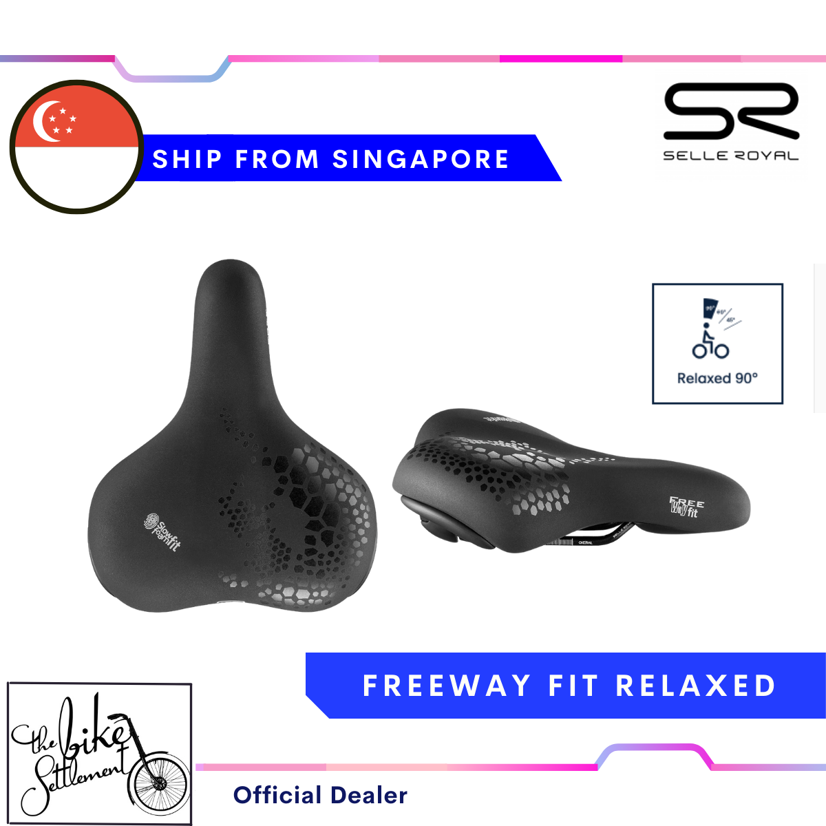 Selle Royal Freeway Fit Relaxed Bicycle Cycling Saddle Lazada Singapore