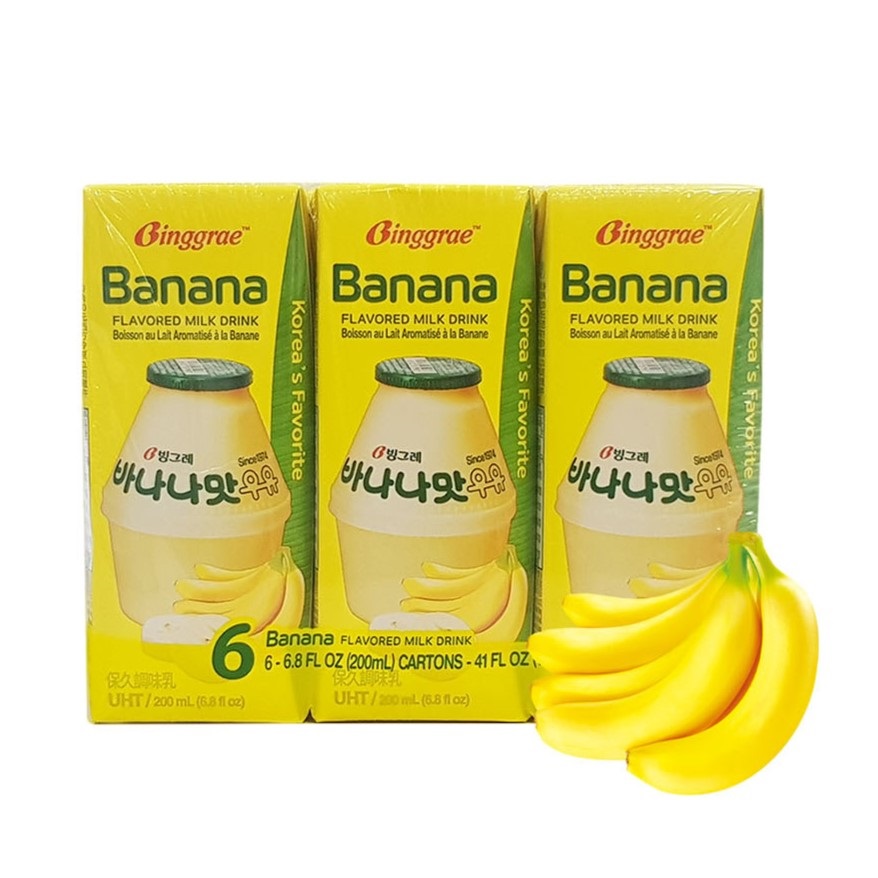 Binggrae Banana Flavored Milk Drink 6 X 200ml Lazada Singapore