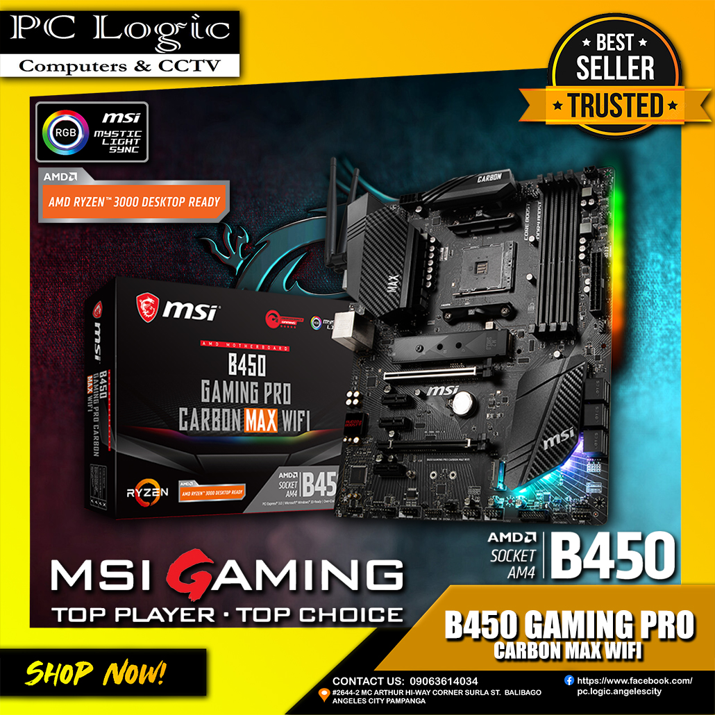 Msi B Gaming Pro Carbon Max Wi Fi Motherboard Lazada Ph