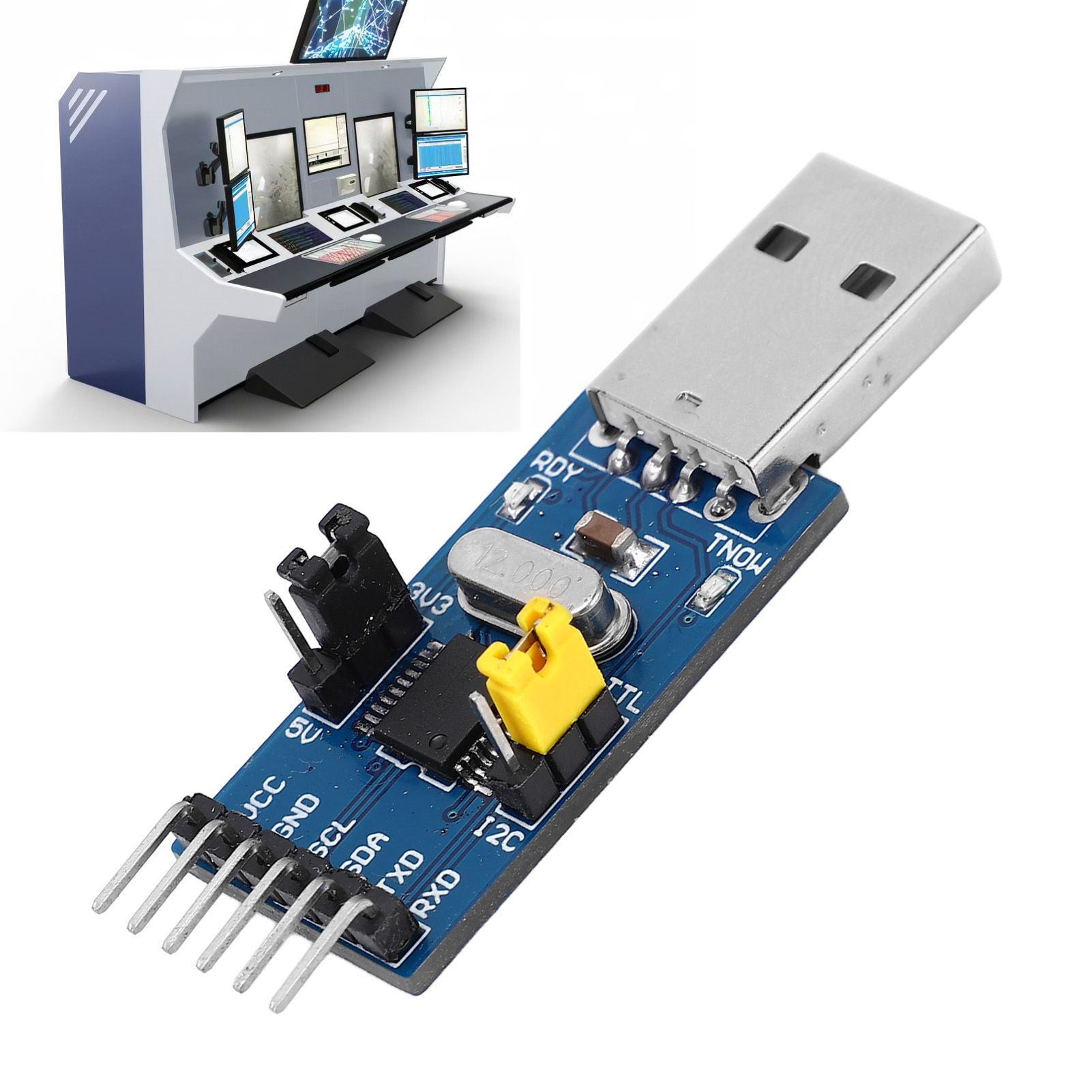 USB To I2C Converter Module Multi Purpose USB To UART Converter Adapter