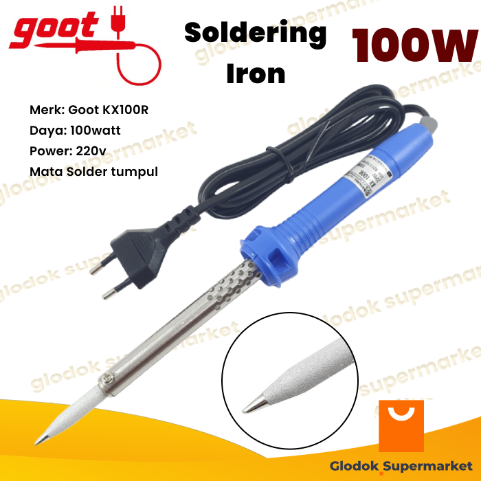 Solder Goot KX100R 100 Watt Mata Solder Tumpul KX 100R 100w Original