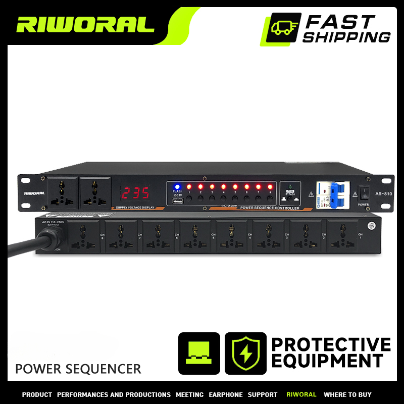 Power Sequencer Controller 8 Channels Controllable 2 Channels