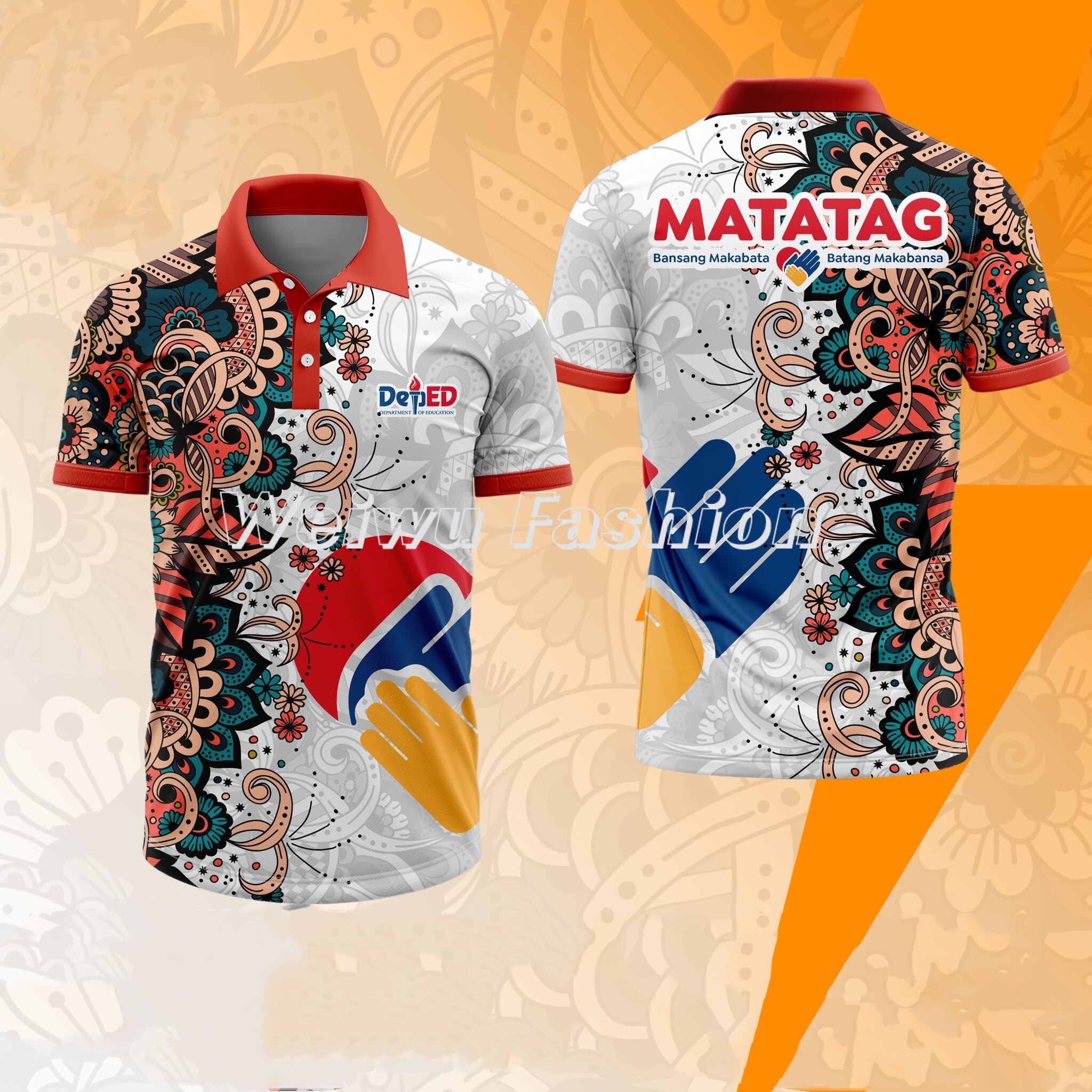 Deped Matatag Full Sublimation Polo Shirt Lazada Ph