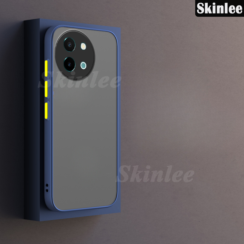 Phone case For Vivo Y38 Back cover Transparent Soft Edge Matte Silicone Frame Hard Clear Protecive Back Cover For Vivo Y58 Cover cases