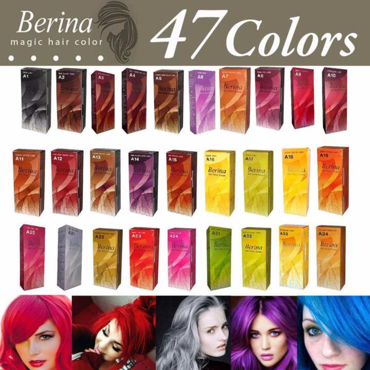 berina hair color cream - 47 colors