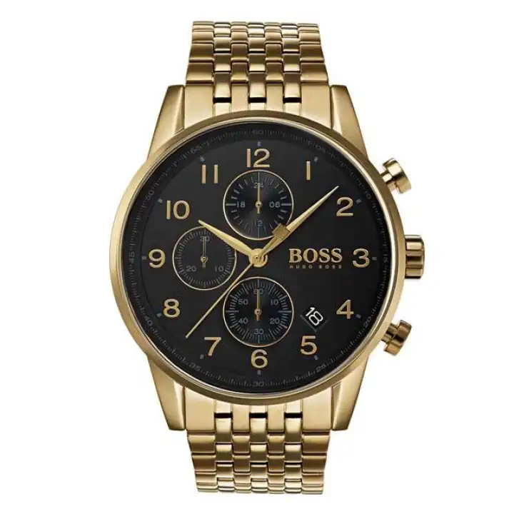 hugo boss gold chronograph watch