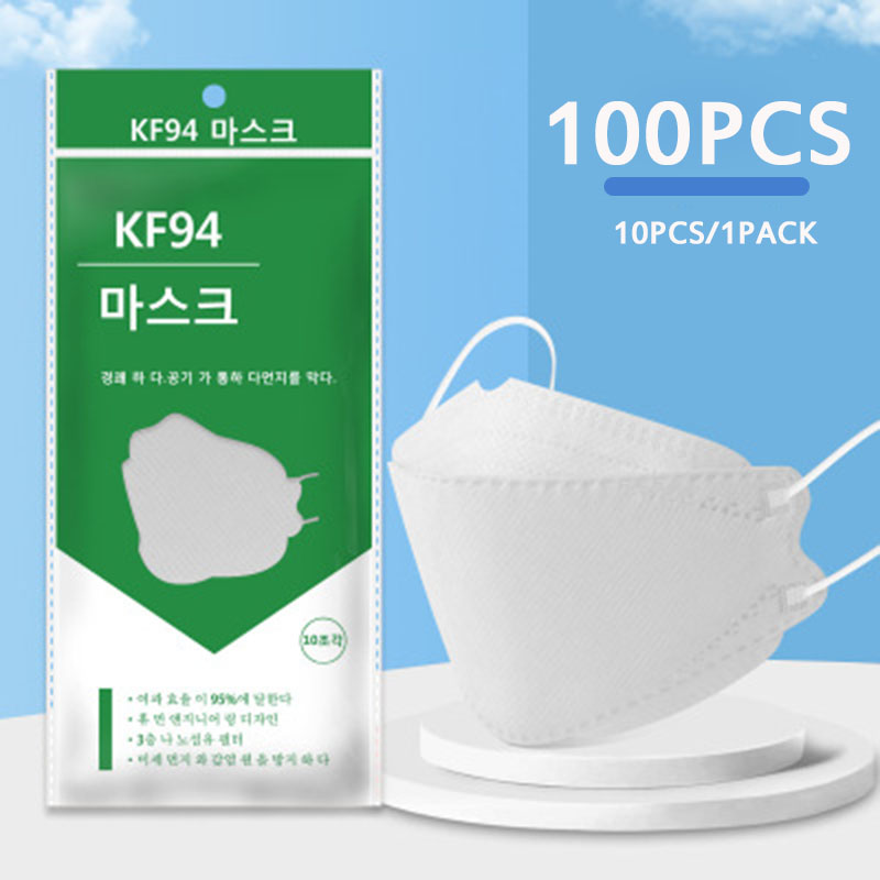 KF94 Mask 100pcs Malaysia 4PLY 3D Filter Face Mask Original Non Woven