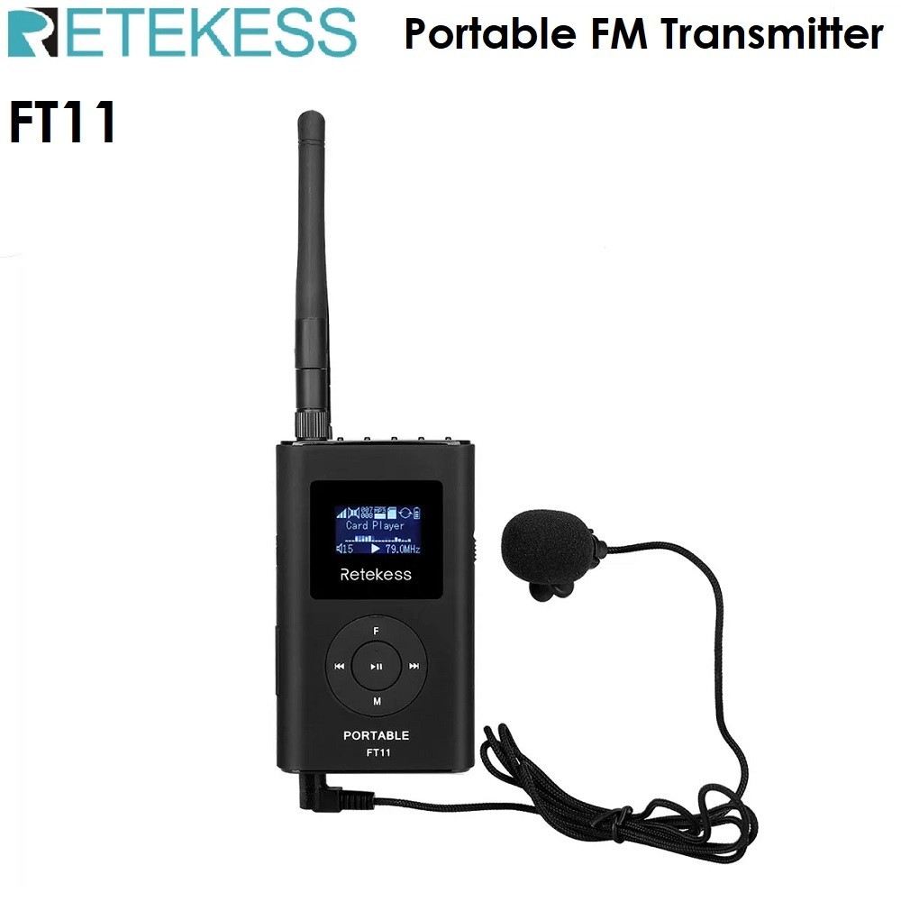 RETEKESS FT11 Portable Broadcast And FM Transmitter Lazada Indonesia