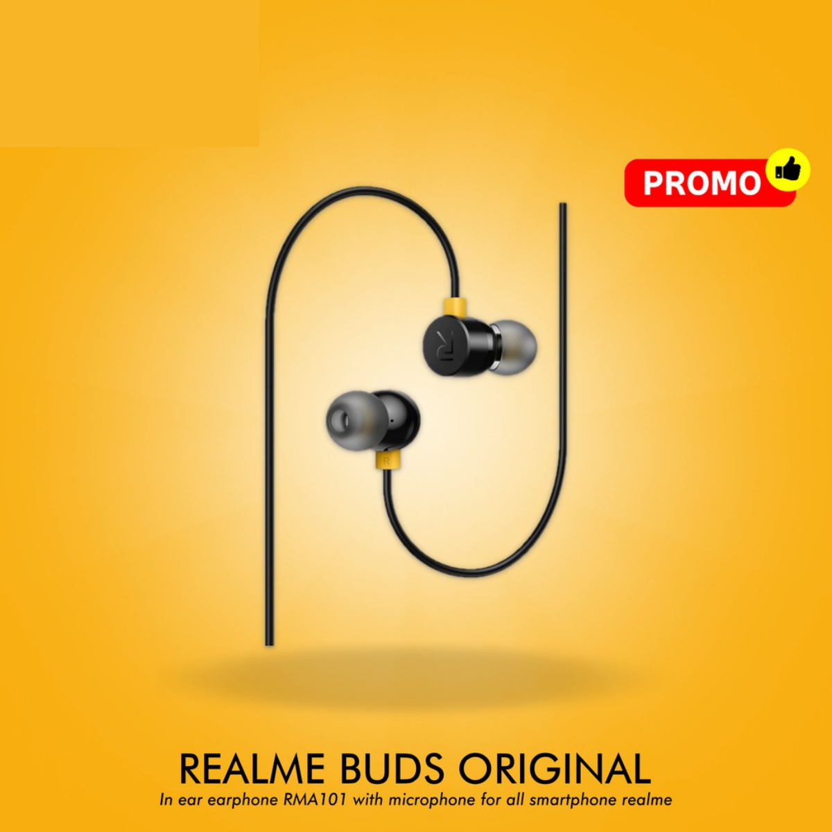 Realme Buds In Ear Hf Headset Handsfree Earphone Super Deep Bass