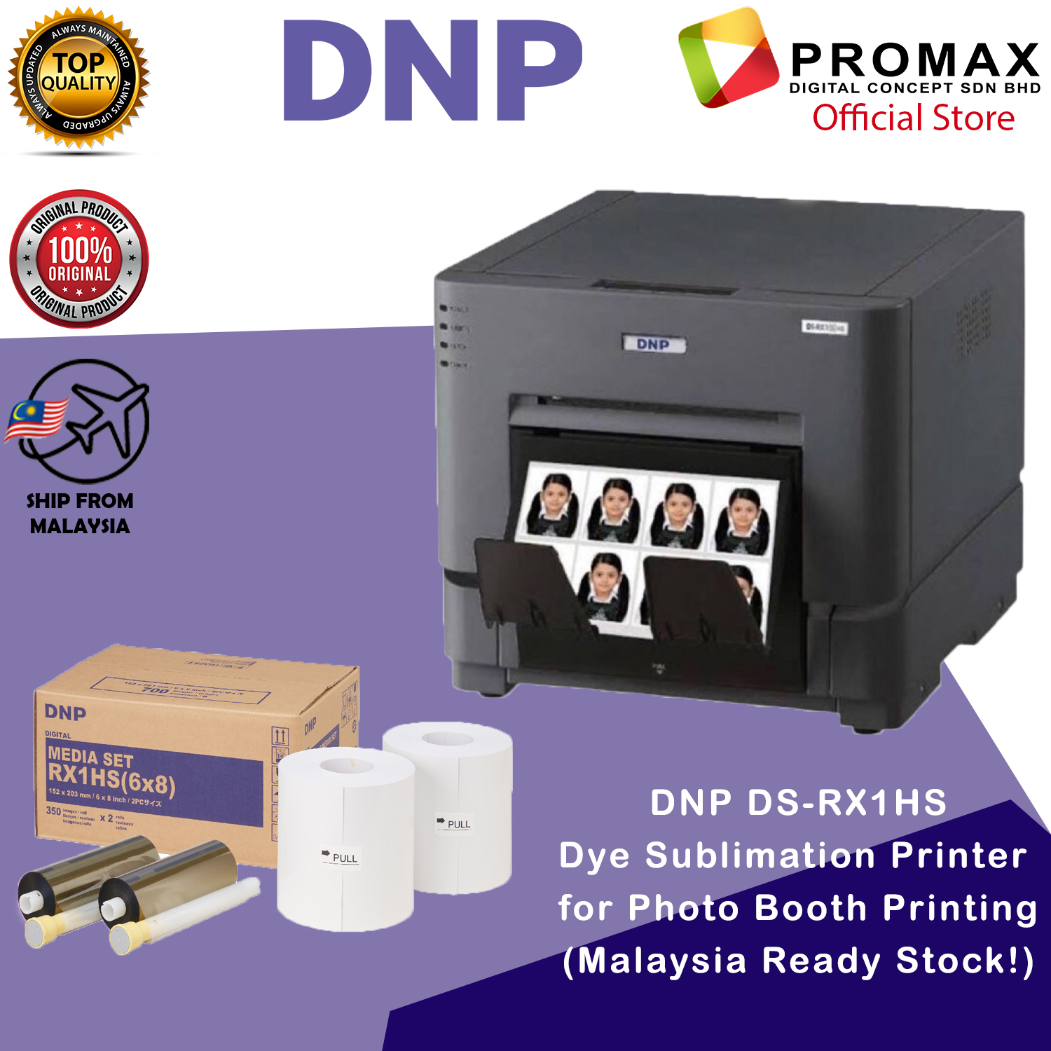 DNP DS RX1HS Printer FREE 700 Photos And Ink Dye Sublimation Printer