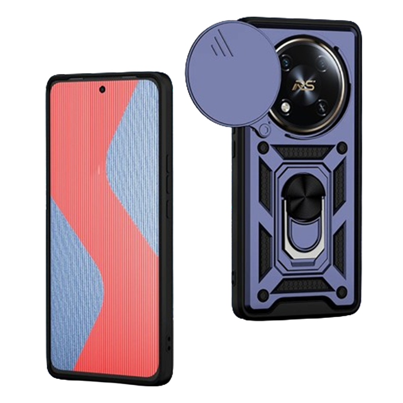 For itel RS4 Case Armor Ring Case Cover Adsorb Car Holder Shockproof Camera Protection Cover for itel RS4 Back Cover Phone Cases
