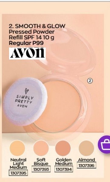 AVON SIMPLY PRETTY SMOOTH GLOW PRESSED POWDER REFILL SPF14 10g Lazada PH