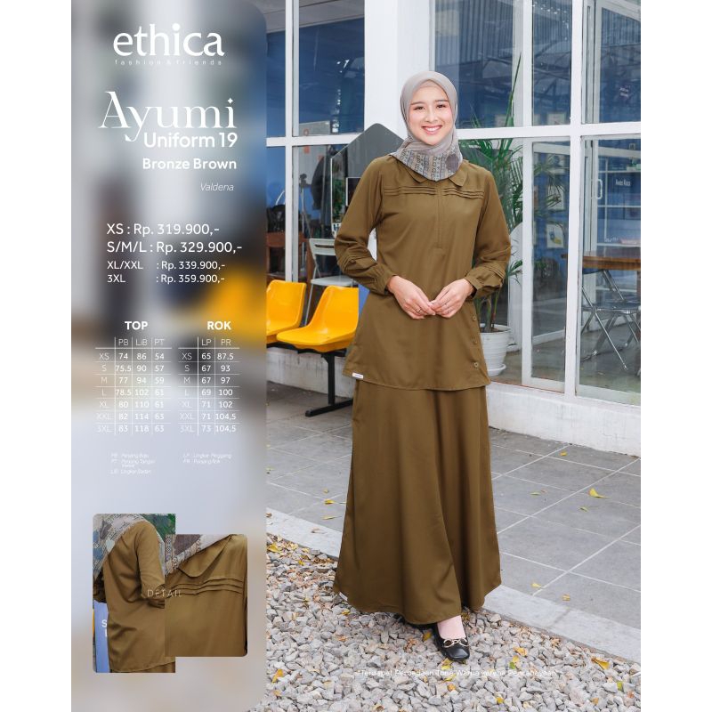 DRESS BAJU GAMIS WANITA ETHICA AYUMI UNIFORM 07 GAMIS ETHICA