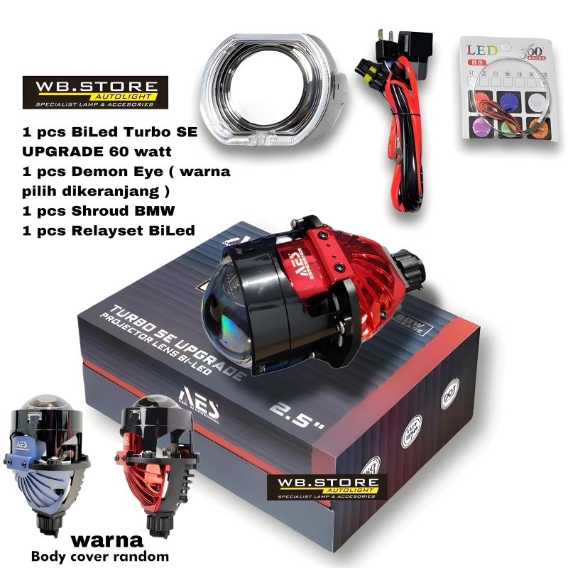 PEROMO SALE COMBO PAKET HEMAT BILED AES TURBO SE EXPERIENCE 60 WATT